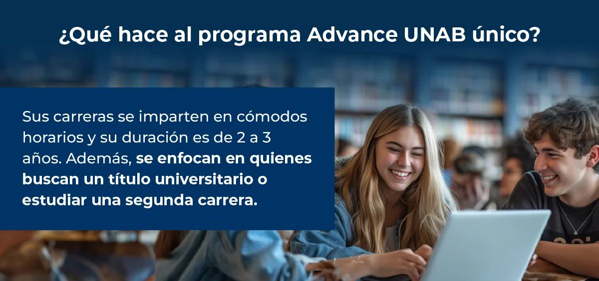 programa Advance UNAB carreras y licenciaturas