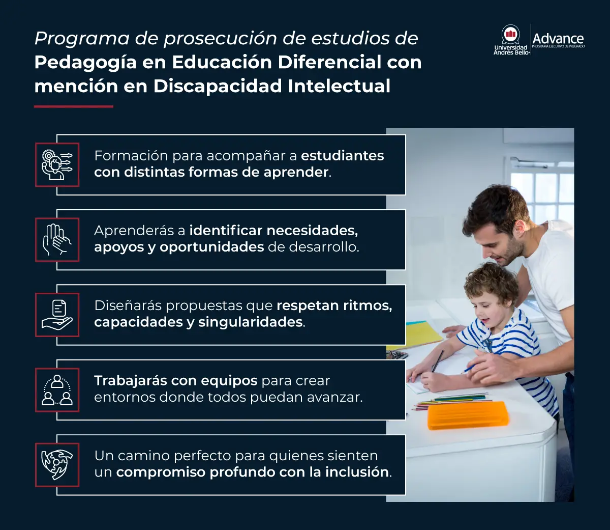 Programa de prosecución: Educación Diferencial – Discapacidad Intelectual