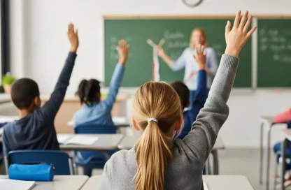 profesora haciendo clases